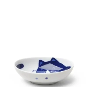 MIYA Company Bowls | Blue Cats 5" X 3.75" Oval Bowl