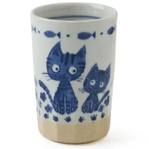 MIYA Company Cups/Mugs | Blue Cats Cup 9 Oz.