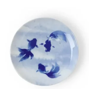 MIYA Company Plates | Blue Fish Swimming Plate