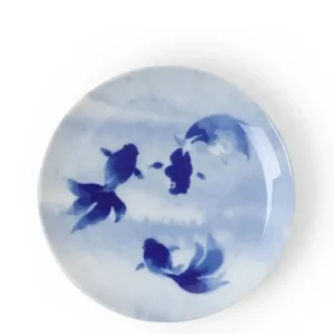 MIYA Company Plates | Blue Fish Swimming Plate