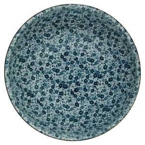 MIYA Company Serving Bowls & Plates | Blue Flowers 8.25