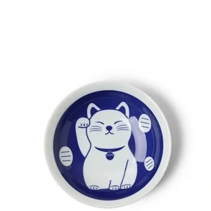 MIYA Company Plates | Blue Fortune Cat 6.5" Plate
