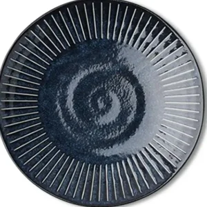 MIYA Company Large Plates | Blue Namako Tokusa 9.75" Plate
