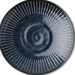 MIYA Company Large Plates | Blue Namako Tokusa 9.75" Plate