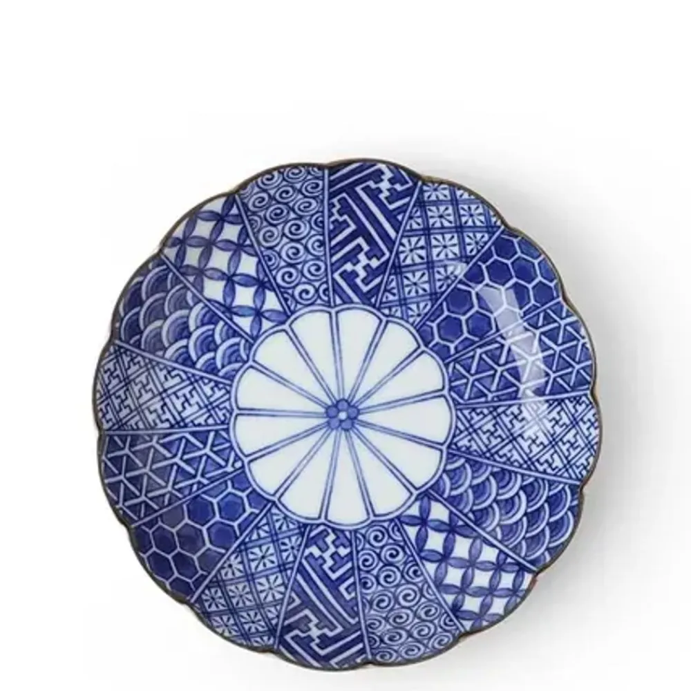 blue_nishiki__plate_0.webp MIYA Company Medium Plates | Blue Nishiki 6.25" Plate