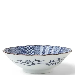 MIYA Company Serving Bowls & Plates | Blue Nishiki 10" Serving Bowl