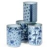 MIYA Company Teacups | Blue Patterns 8 Oz. Teacup Set