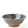 MIYA Company Ramen Bowls | Blue Sand Crackle Bowl 8-1/2"