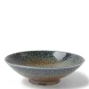 MIYA Company Serving Bowls & Plates | Blue Sand Crackle Bowl 9-1/2"