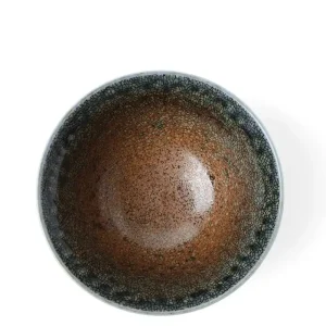 MIYA Company Medium Bowls | Blue Sand Crackle Bowl 5-1/4
