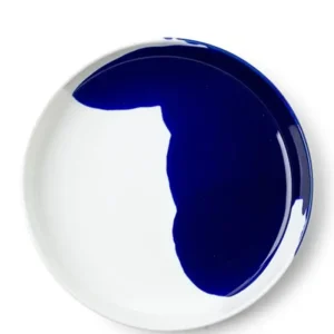 MIYA Company Medium Plates | Blue Splash 7.75" Plate