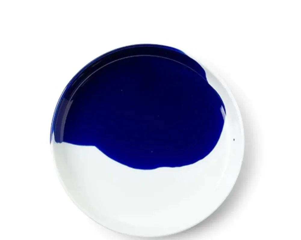 blue_splash__plate_1-2.webp MIYA Company Medium Plates | Blue Splash 6.25" Plate