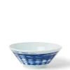 MIYA Company Ramen Bowls | Blue Strokes 7.75" Ramen Bowl