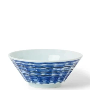 MIYA Company Ramen Bowls | Blue Strokes 8.5" Ramen Bowl