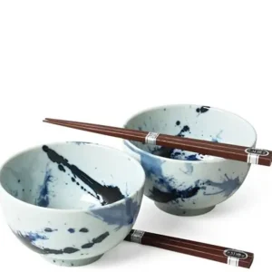 MIYA Company Bowl Sets | Blue Sumi 5" Bowl For Two Set