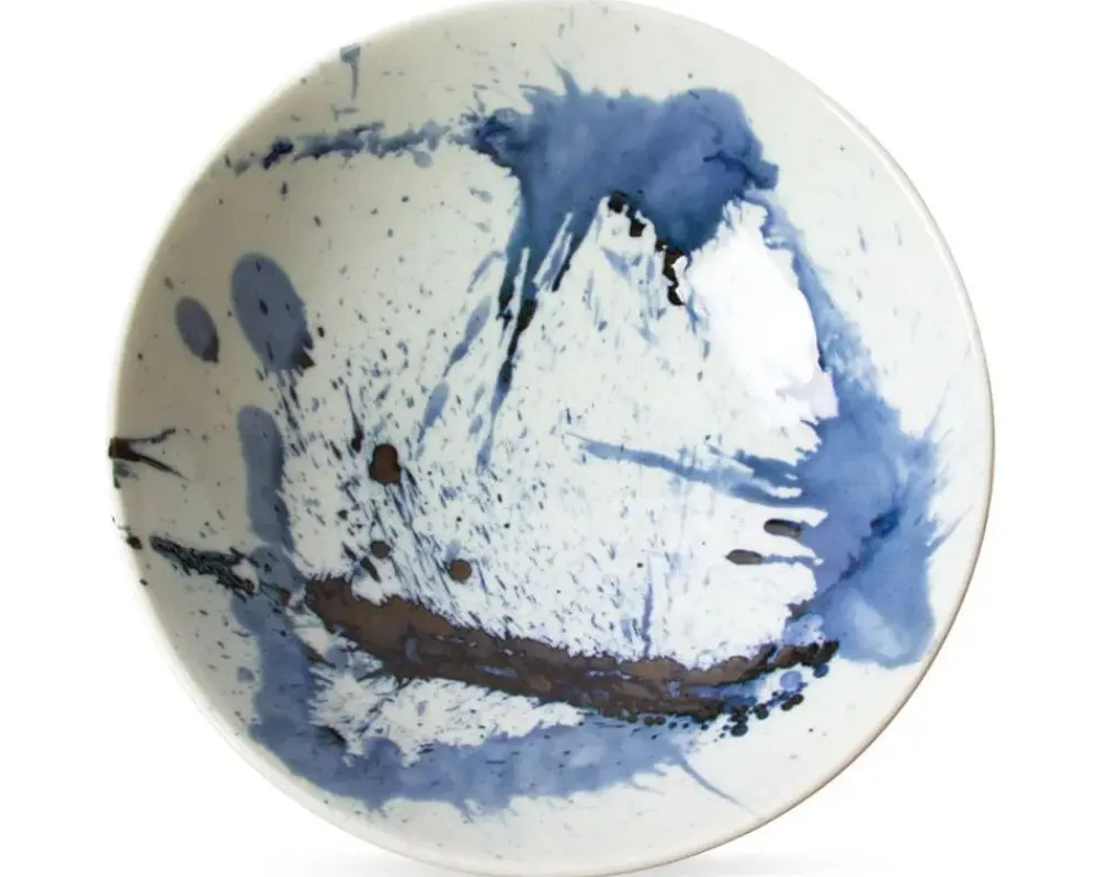 blue_sumi__serving_bowl_1.webp MIYA Company Serving Bowls & Plates | Blue Sumi 9.75" Serving Bowl