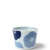 MIYA Company Sauce Dishes | Blue Textile Petals Soba Cup