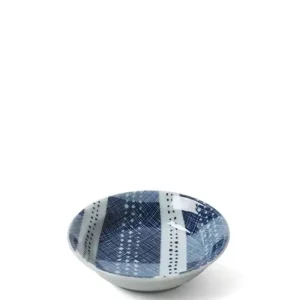 MIYA Company Sauce Dishes | Blue Textile Stitching Sauce Dish