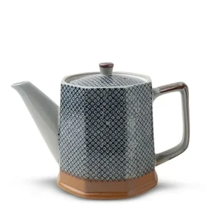 MIYA Company Teapots - Ceramic | Blue Vintage Dots Tea Pot