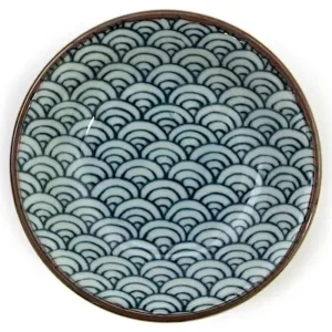 MIYA Company Sauce Dishes | Blue Wave 4" Sauce Dish