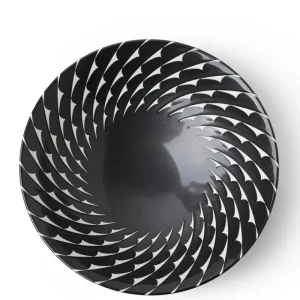MIYA Company Serving Bowls & Plates | Bowl Black Choctaw Swirl 10