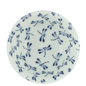 MIYA Company Medium Bowls | Bowl Blue & White Dragonfly 6