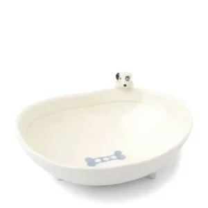 MIYA Company Bowls | Bowl Footed With Dog & Bone Design