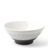 MIYA Company Ramen Bowls | Bowl Gradient Black & White 7-1/2"