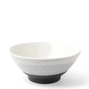 MIYA Company Ramen Bowls | Bowl Gradient Black & White 7"