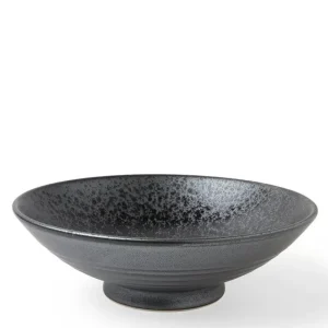 MIYA Company Serving Bowls & Plates | Bowl Serving 9.5" Silver Blue Granite