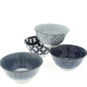 MIYA Company Bowl Sets | Bowl Set Modern Indigo 5-1/4"