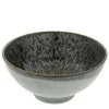 MIYA Company Medium Bowls | Bowl Silver Blue Granite Design 7-3/4"