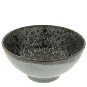 MIYA Company Medium Bowls | Bowl Silver Blue Granite Design 7-3/4"