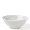 MIYA Company Ramen Bowls | Bowl White Water Swirls 8-1/2"