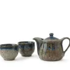 MIYA Company Tea Sets - Ceramic | Brown & Blue Glaze Tea Set