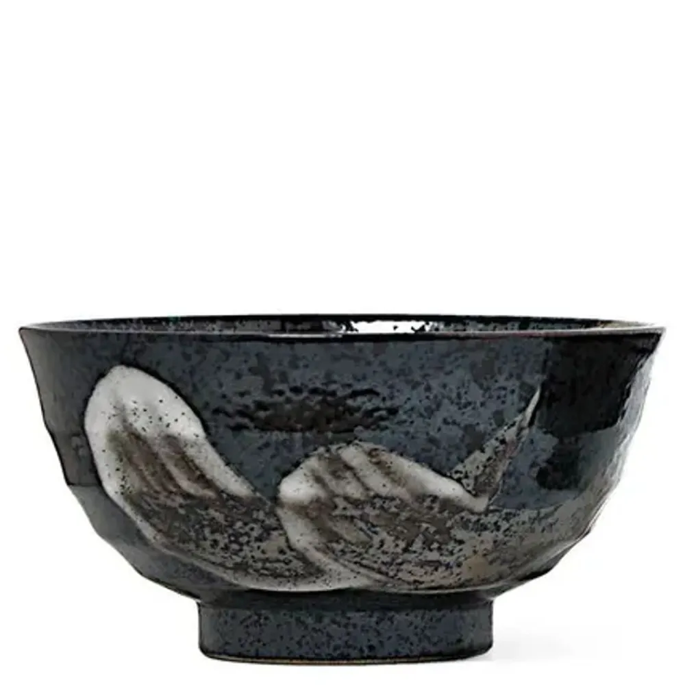 brush_stroke__noodle_bowl_0.webp MIYA Company Ramen Bowls | Brush Stroke 6.75" Noodle Bowl