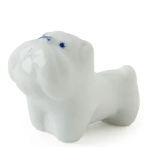 MIYA Company Dogs | Bulldog Chopstick Rest - White