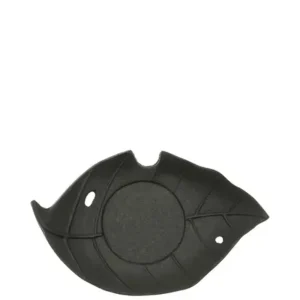 MIYA Company Teaware Accessories | Cast Iron Black Leaf Coaster