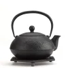 MIYA Company Cast Iron | Cast Iron Black Wave Tea Set