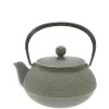 MIYA Company Teapots - Cast Iron | Cast Iron Green/Bronze Hobnail Teapot 0.65L
