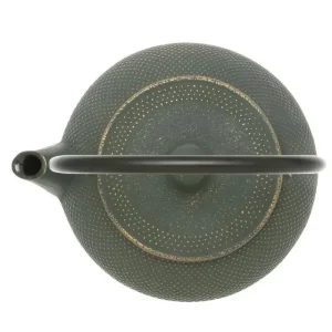 MIYA Company Teapots - Cast Iron | Cast Iron Green/Bronze Hobnail Teapot 0.65L