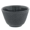 MIYA Company Teacups | Cast Iron Teacup Black Hobnail