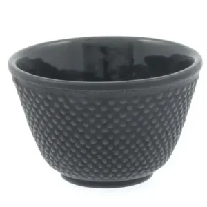 MIYA Company Teacups | Cast Iron Teacup Black Hobnail