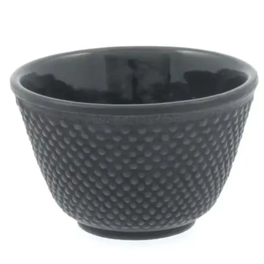 cast_iron_teacup_black_hobnail_0.webp MIYA Company Teacups | Cast Iron Teacup Black Hobnail