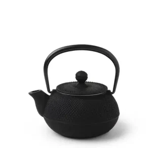 MIYA Company Teapots - Cast Iron | Cast Iron Teapot Black Hobnail 0.325L