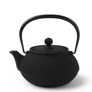 MIYA Company Teapots - Cast Iron | Cast Iron Teapot Black Hobnail 0.9L