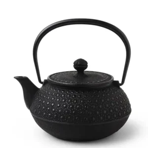 MIYA Company Teapots - Cast Iron | Cast Iron Teapot Black Honeycomb 0.9L