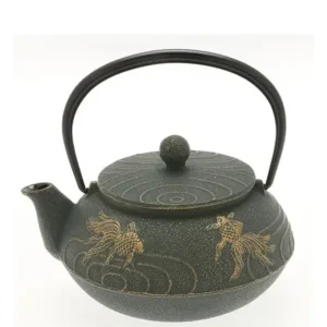 MIYA Company Teapots - Cast Iron | Cast Iron Teapot Bronze Goldfish