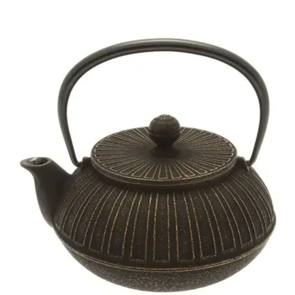 cast_iron_teapot_gold_black_chrysanthemum_0.webp MIYA Company Teapots - Cast Iron | Cast Iron Teapot Gold Black Chrysanthemum