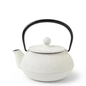 MIYA Company Teapots - Cast Iron | Cast Iron Teapot Gold Linen Hobnail 0.65L